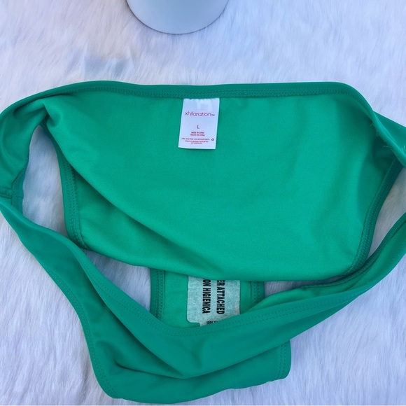 NWT Xhilaration Junior's Girl's Cheeky Bikini Bottom Green Large - Picture 12 of 12